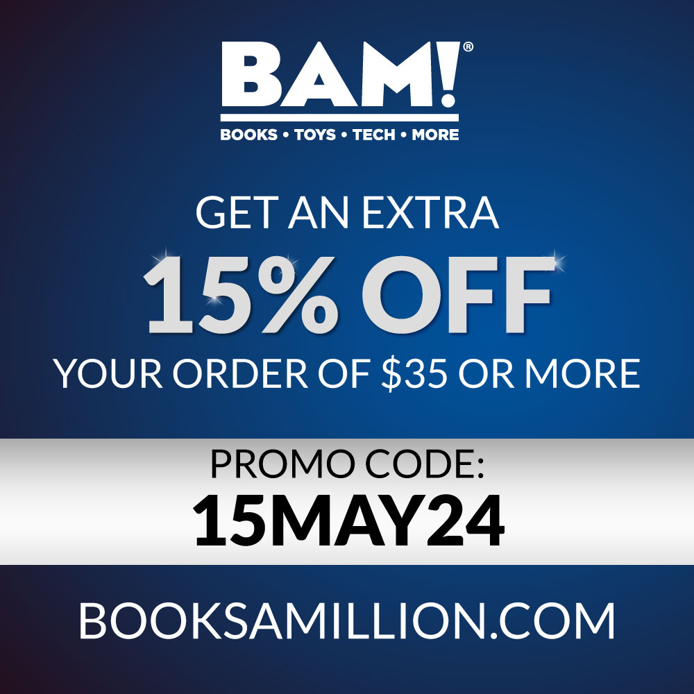 Books a Million - GET AN EXTRA 15% OFF YOUR ORDER OF $35 OR MORE<br>PROMO CODE: 15MAR24