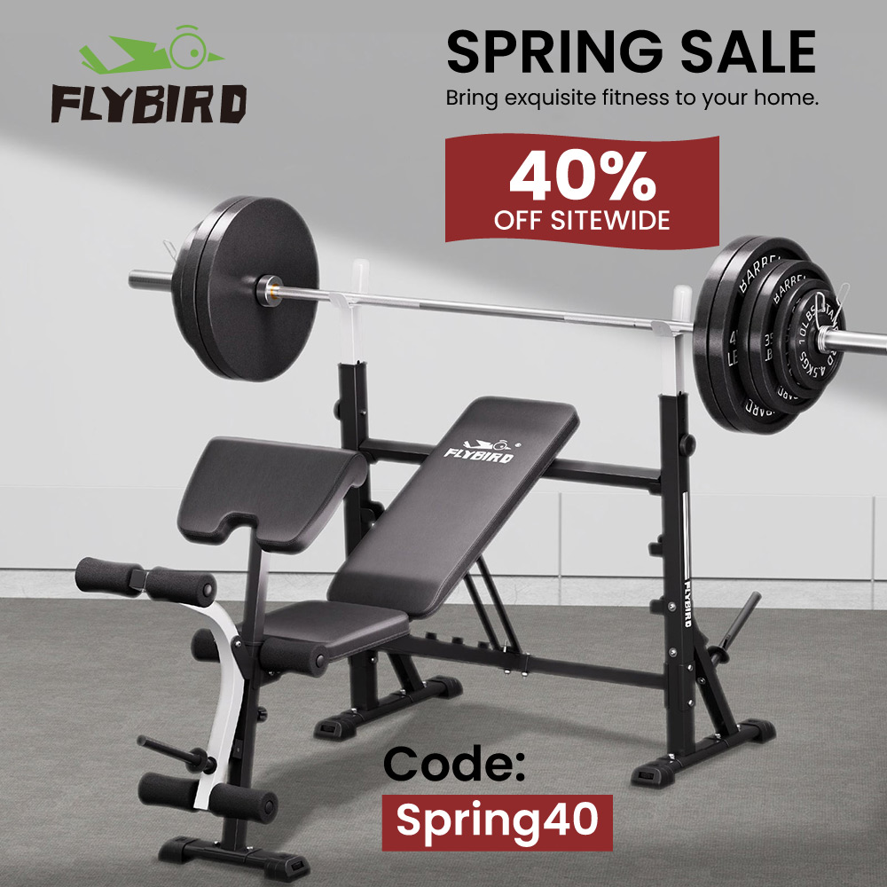 Flybird Fitness - SPRING SALE<br>Bring exquisite fitness to your home.<br>40% OFF Sitewide<br>Code: Spring40