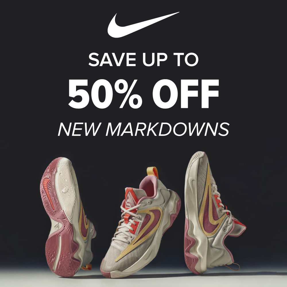 Nike - END OF SEASON SALE 3.20 - 3.30<br>SAVE UP TO 50% OFF SELECT STYLES<br>code: SPRING